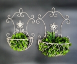 KA3343 - Ornamental wall planters S/2