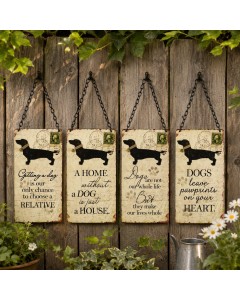 K1177 - Assorted Dog signs on chain