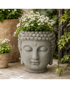 K6108 - Resin Buddha Flower Pot 30cm