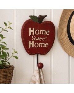 K975 - Apple Home Sweet Home wall plaque with hook
