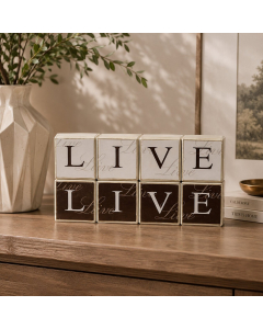 KK1412 - Large wooden LIVE word blocks