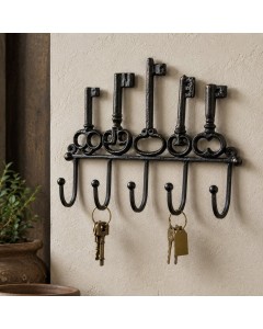Antique key rack