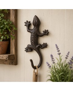 Metal Gecko Wall Hook