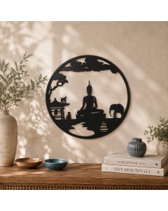 Iron Buddah laser cut wall art