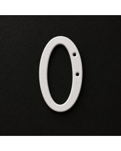 Off white italic wrought iron number 0