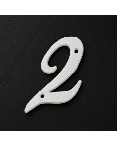 Off white italic wrought iron number 2