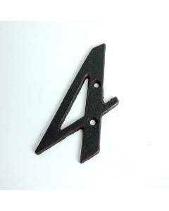 Italic wrought iron number 4