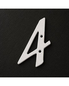 Off white italic wrought iron number 4