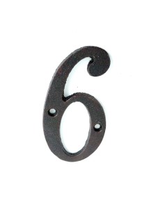 Italic wrought iron number 6