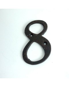 Italic wrought iron number 8