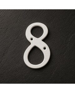 Off white italic wrought iron number 8