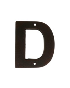 D Rustic brwn metalic letter