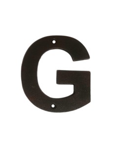 G Rustic brwn metalic letter