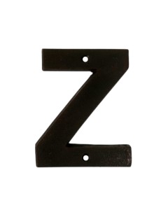 Z Rustic brwn metalic letter