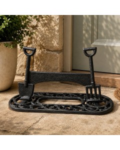 Spade & Fork Iron Boot Scraper