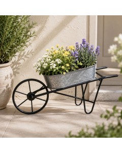 Wheelbarrow Pot Holder