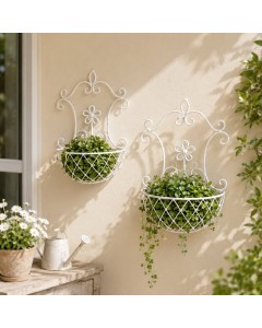 Ornamental wall planters S/2