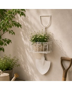 Shovel wall planter