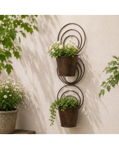 2-tier Fleur wall planter
