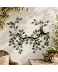 Love bird on branch wall accent