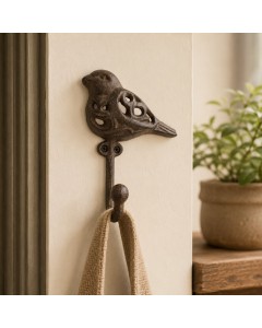 Cast Iron Bird Wall Hook