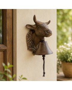 Cast Iron Cow Door Bell