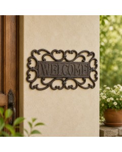 Case Iron Welcome Sign