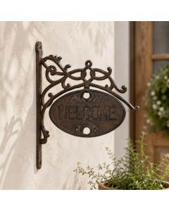 Cast Iron Welcome Sign
