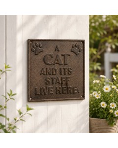Cast Iron Cat Sign