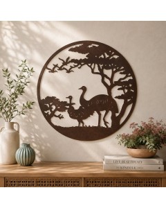 Iron Ostrich Laser Cut All Art