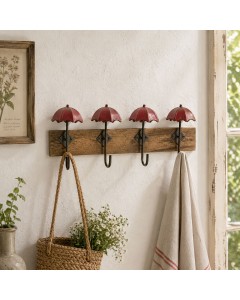 Red Rain Wall Hook