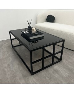 Coffee Table with black glass mirror