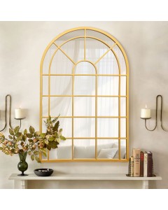 Golden Arched Window-Mirror