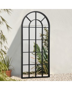 Black Industrial Arch Mirror