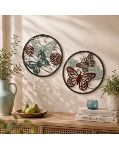 Butterfly wall accent S/2