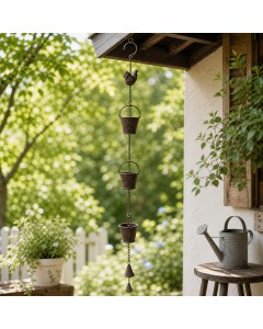 Bucket rain chain