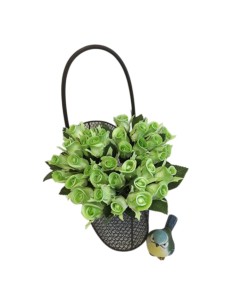 KB6023-Gr - Green Rose bunch 12