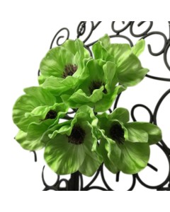 KB6024-Gr - Green Poppy bunch 7