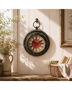 Magnetic Red Centre Wall Clock