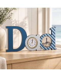 KK2382-D - Blue Ribbon Dad clock & P/F