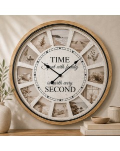 Cherished Moments Family Photo Clock
