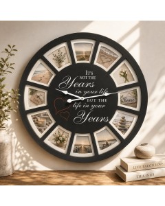 70cm Life's Photo Frame clock