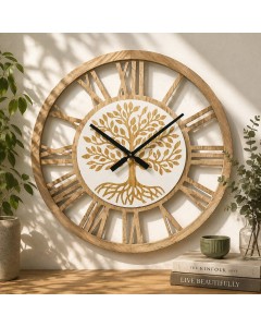 60cm Sylvan Tree of life silent wall clock