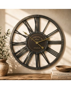 60cm Metallic Look Rue Murillo Clock