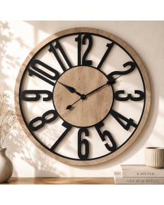 Timeless Woodland Noir Silent Clock