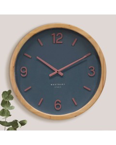 Midnight Oak Wall Clock