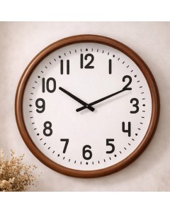 Walnut Frame Classic Clock