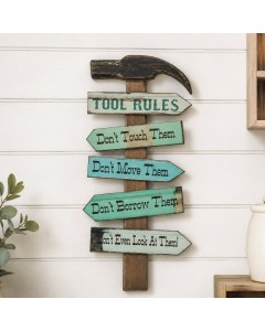 KE5021 - Tool Rules hammer sign