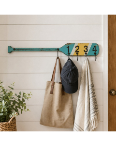 KE5028 - Boat paddle coat hooks with rail