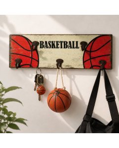 KE5031 - Basketball sign with coat hooks